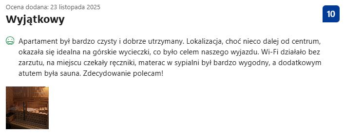 apartament karpacz szkarska sauna widok